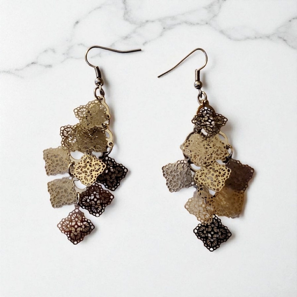 Cute Silver Dangle Earrings